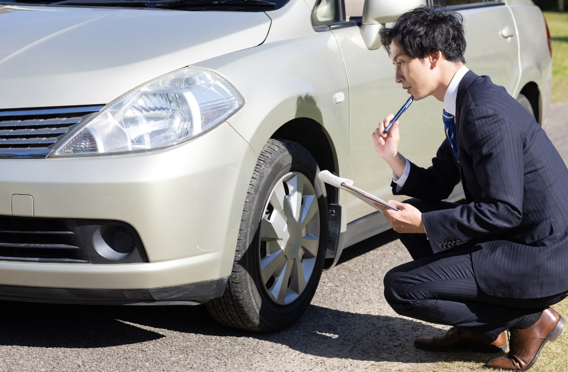 車査定様子　写真