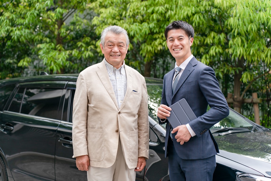 お客様と２ショット　写真