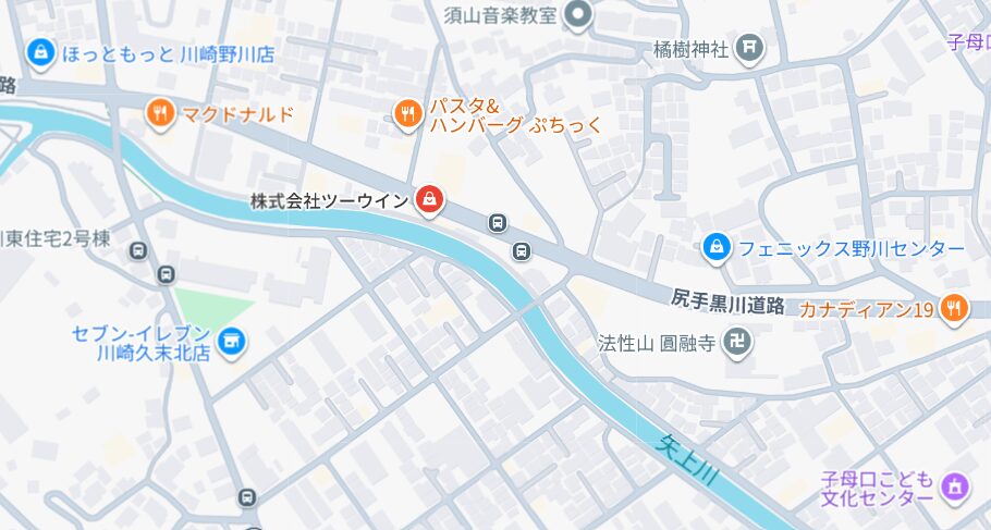 ツーウィン　グーグルマップ