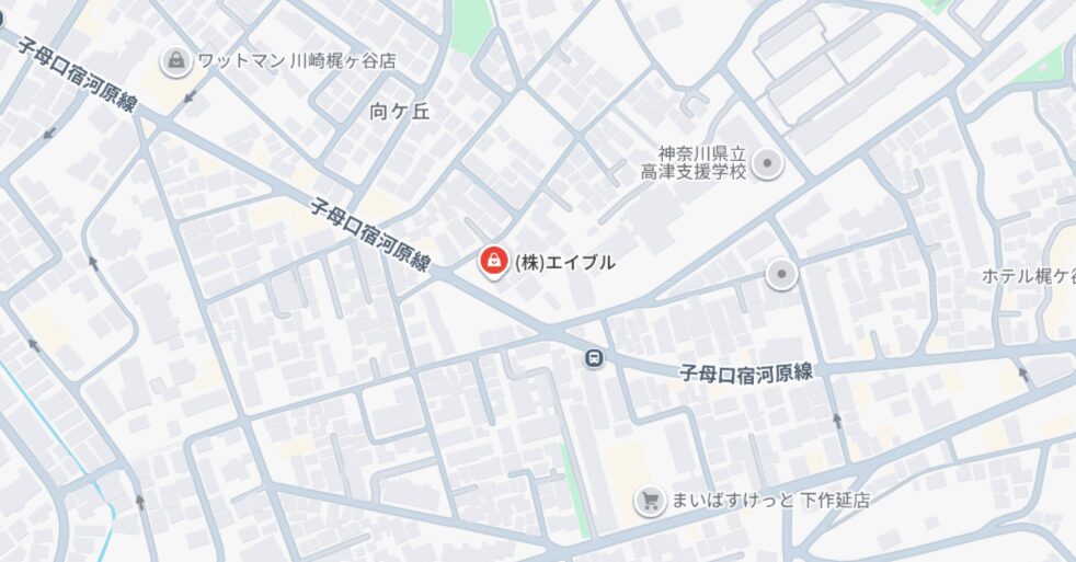 エイブル　グーグルマップ