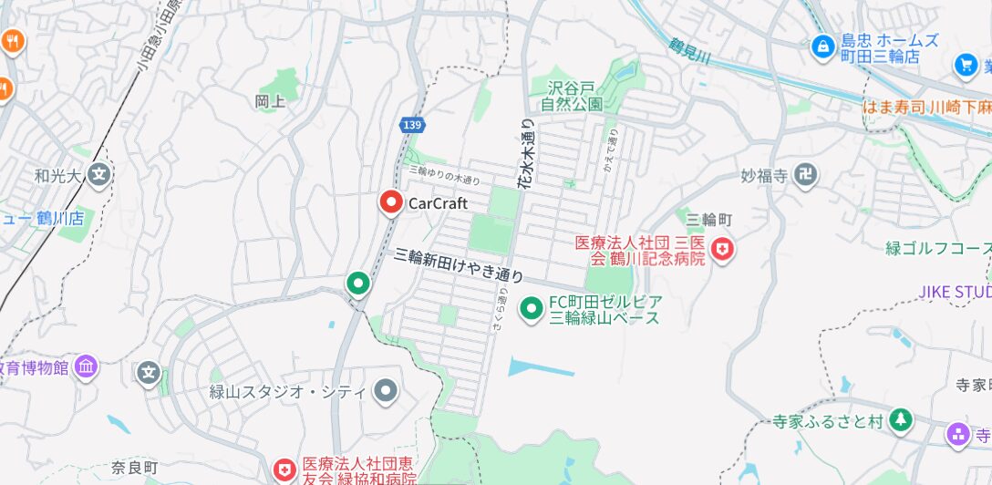 カークラフト グーグルマップ