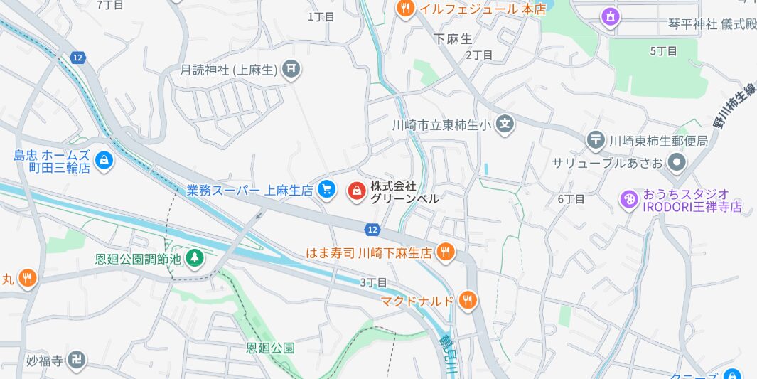 株式会社グリーンベル グーグルマップ