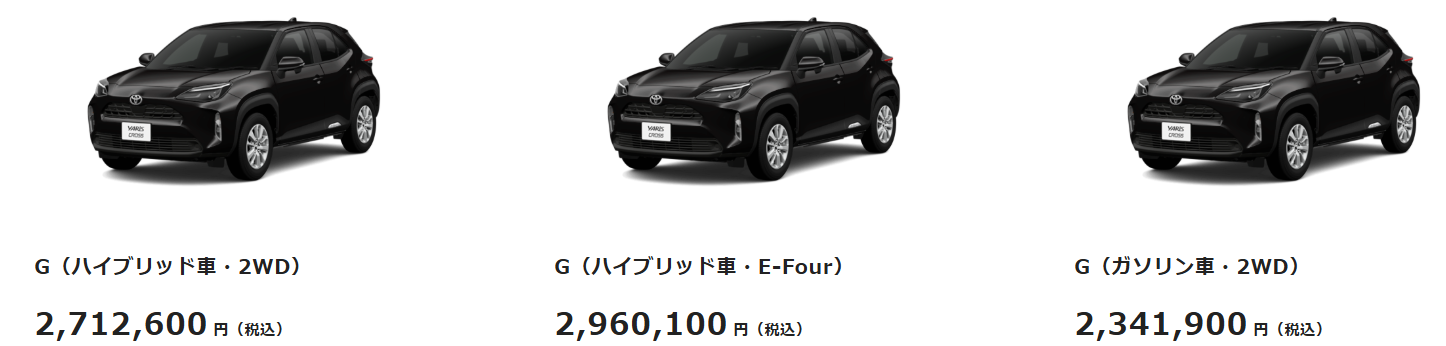 ヤリスクロスグレード G